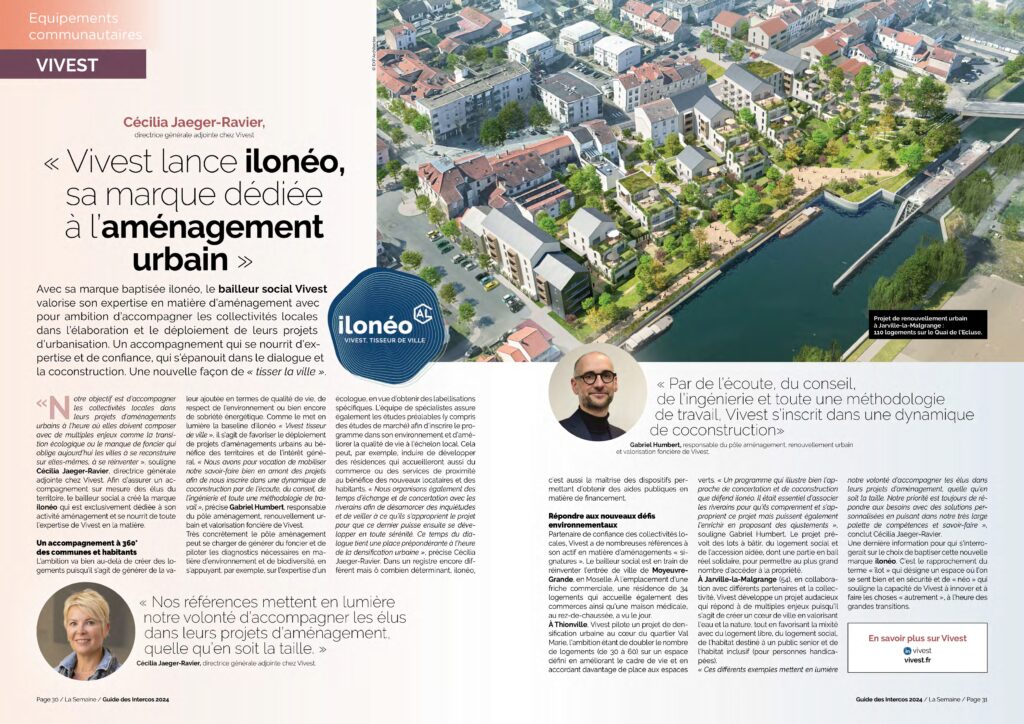 Presse médias La semaine - Vivest janvier 2024