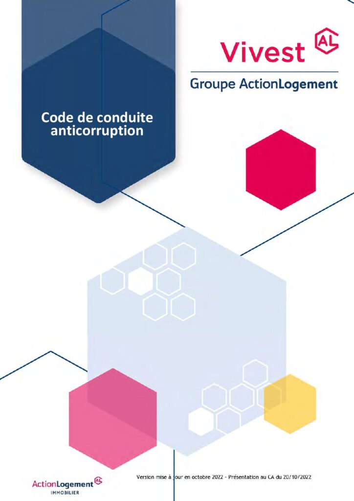 Code de conduite anticorruption Vivest v3-3 10-2022